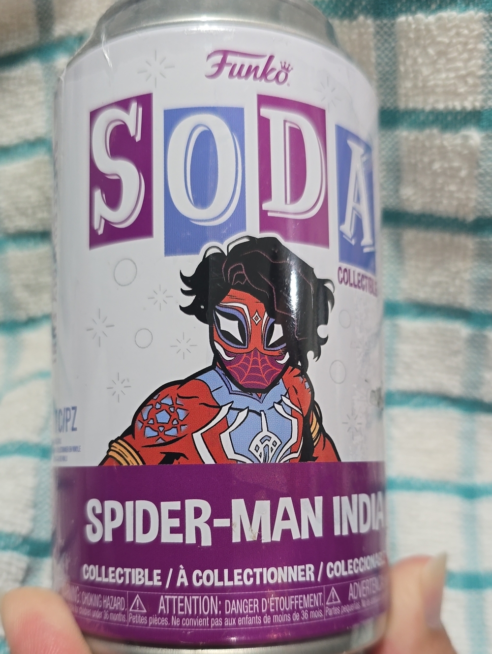 Funko MARVELSODA Spider-Man India Vinyl Figure - White, Purple, Red, Blue, Black
